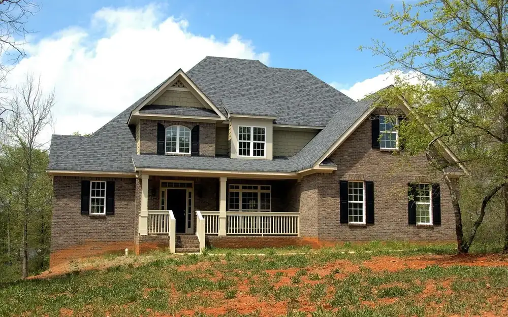 A Sherman, TX home on the red clay soil that affects slab foundations